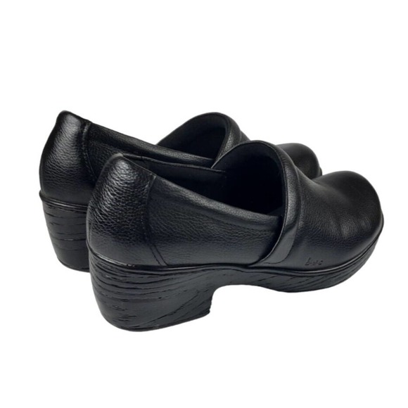 BOC Born Concept Shoes Womens Size 10M Black Leather Pebbled Clogs Mules C80803 - Picture 5 of 14